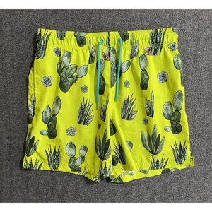 GEORGE MENS ABOVE THE KNEE CACTUS THEME SWIMMING TRUNKS SIZE M-32/34